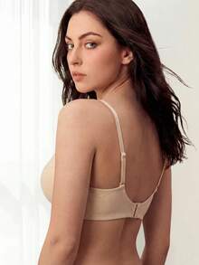Liftille 3pcs Comfortable Women's Solid Color Underwire Bras - Multicolor - View 2