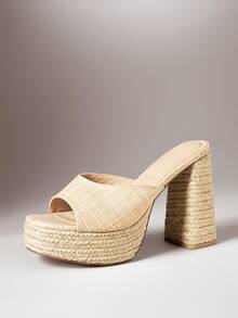 VACAZURE Women Platforms & Wedge Sandals - Beige - View 2