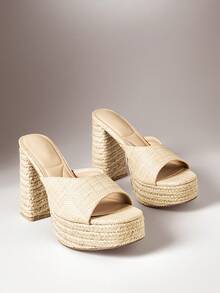 VACAZURE Women Platforms & Wedge Sandals - Beige - View 6
