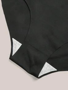 Barelissa 1pc Women's Seamless Plus Size Panties - Black - View 8