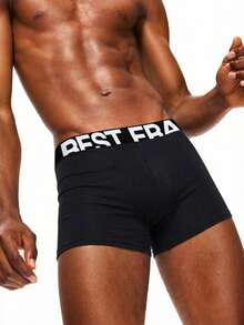 EasyFave Set de 7 calzoncillos tipo bóxer con estampado de letras para hombre - Multicolor - Ver 5