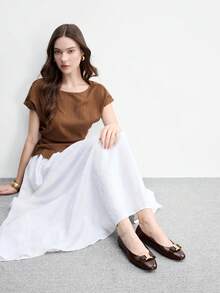 CUCCOO BIZCHIC Flat Slip-On Fashion Loafers For Women Spring Shoes Spring Break Easter For Christmas Spring Shoes - All brown - View 6