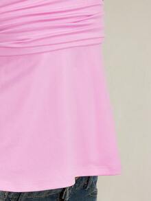 SHEIN ICON 萬聖節女性掛脖露背粉色娃娃裝背心，適合夜店、度假、外出，夏季性感款 - 粉色 - 查看 12