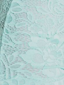 MUSERA Scalloped Edge Mesh Lace Mini Shorts Spring Summer Holiday Festival Daily Everyday Cute Going Out Vacation Feminine Girly Y2k Bad Timing - Green - View 6