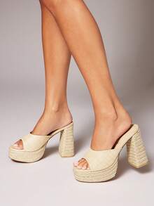 VACAZURE Women Platforms & Wedge Sandals - Beige - View 4