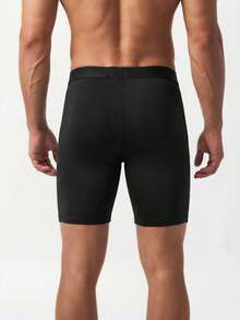 Ironwick 1 buah Legging Olahraga Kasual Pria Bermotif - Hitam - View 2