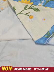 Selamara 女款外套上衣，菊花、雛菊、多色，攝影街頭風，秋季戶外上衣，女款長袖T恤，戶外度假，拼色印花圖案，休閒百搭 - 彩色 - 查看 6