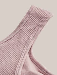 Barelissa Ensemble de lingerie 2 pièces mode, short moulant confortable avec dos nu, à porter en extérieur, pour le sport et les tenues décontractées - Vieux Rose - Voir 14
