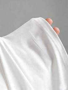Sweetra Women's New Fashion Versatile Hollow Back Halter Neck Tank Top Knit Sweater Waist-Defining Top - White - View 6