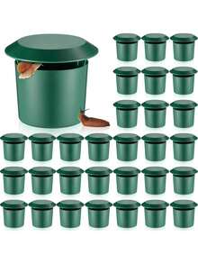 5/10pcs Reusable Plastic Beer Snail Trap, Outdoor Garden Farm Snail Catcher For Rainy Days - One Size Fits All - View 1