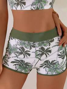 Swim Lushoire Springbreak 女款海灘度假背心比基尼三件組 基本款短版上衣花卉印花比基尼套裝 - 彩色 - 查看 5