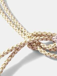 MOTF PREMIUM NUEVA CUERDA DE CINTURA CON FLOR - Morado claro - Ver 8