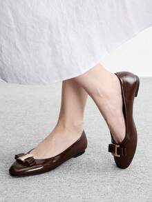 CUCCOO BIZCHIC Flat Slip-On Fashion Loafers For Women Spring Shoes Spring Break Easter For Christmas Spring Shoes - All brown - View 4