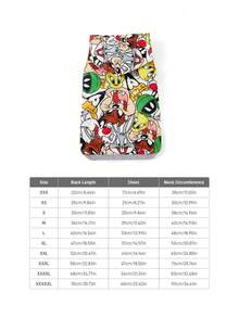 LOONEY TUNES X SHEIN 1 Piece Of Cartoon Pattern Printed Pet Hooded Sweatshirt, Cat Clothes, Dog Clothes, Size XXS-XXXXL, Extra Small, Extra Large, Bugs, Tweety. - White - View 8