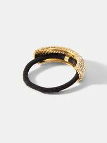 MOTF PREMIUM 1 PIECE FASHIONABLE SUPER FLASH FULL DIAMOND HAIR BAND - Gold - View 9