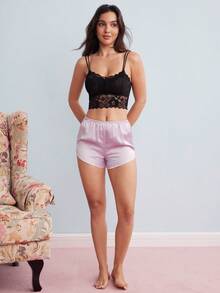 Elorette Floral Lace Bralet - Black - View 3