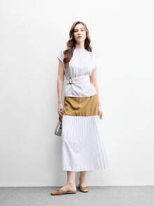 CUCCOO BIZCHIC 女款法式平底拖鞋，夏季百搭新款蝴蝶結編織包頭穆勒鞋，春季鞋款 - 杏色 - 查看 6