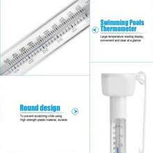 1Pc Floating Digital Pool Thermometer, Battery-Free Plastic Water Thermometer With Easy-Grip Handle, Multi-Color For Pool Spa Hot Tub Pond - A - View 4