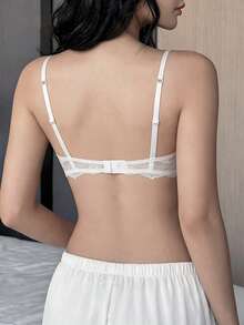 Napfluff 1 件女士蕾丝衬垫钢圈文胸内衣 - 白色 - 查看 2