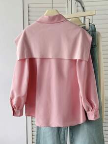 SHEIN 青少年女孩 2 合 1 小馬印花開學季襯衫 - 粉色 - 查看 5