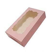 40pc Disposable Paper Cookie Boxes With Clear Window - Square Packaging Boxes For Macarons And Donuts, Suitable For Parties, Birthdays And Festive Gatherings - Sturdy And Food Containers For Candy, Chocolate, Pastries, Party Favors, Holiday - Multicolor - View 6