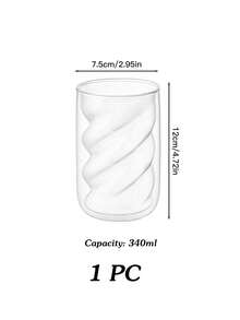 1PC 2pcs 4pcs Double Wall Insulated Glass Cup,Clear Dirty Cup, Creative American Coffee Mug, Home Tea Cup, Latte Glass - Clear - View 11