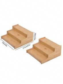 1/2PCS Estante de Especias de Cocina de 3 Niveles, 2 Tamaños Opcionales, Organizador de Almacenamiento Multifuncional para Encimera - Especificación - Ver 6