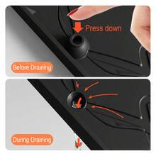 1pc Silicone Under Sink Mat, Kitchen Waterproof & Oil-Proof Protector Mat, Multi-Use Silicone Tray For Bathroom, Pet Feeding, Tools, Under Cabinet Storage & Countertop Protection - Black - View 4