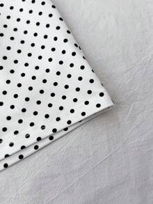 SHEIN 女童可愛波點裙附內建短褲 - 白色 - 查看 6