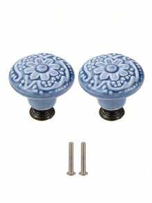 2/5pcs Drawer Knobs, Highly Attractive Cabinet Knob Pull Minimalist Handle , Stainless Steel Porcelain Ceramic Kitchen Cabinet Vintage Handle, Cabinet Bathroom Modern Door Handle,Kitchen Creative Drawer Furniture Hardware - multicolor - View 30