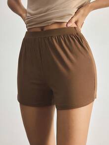 Ocili Quần short cotton mềm mại, thoải mái, dễ mặc, thích hợp mặc ở nhà. - Màu Khaki - Xem 5