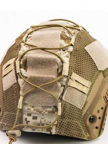 1 Pc Outdoor Military Helmet Cover, Tactical Helmet Fabric, Cycling Helmet Cover, Camouflage Mesh Helmet Cloth, Tactical Quick-Dry Fabric - multicolor - View 18