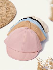 Cozy Pixies 1-Pack Solid Color Baby Children's Short Edge Baseball Cap Versatile Children's Cap, Suitable For Outings - Multicolor - View 6