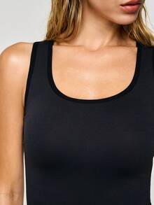 SHAPORA 2026 Hot Selling Women's Fashionable & Comfortable Minimalist Solid Color High Quality Seamless Camisole, Single Pack - Dark Grey - View 7