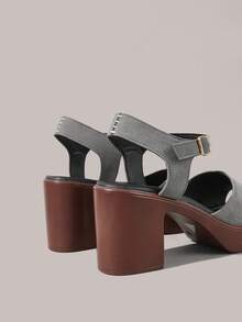 Styleloop Women's Wedge Heel Platform Sandals, Bohemian, Beach Vacation, Western Wind, Summer Wear, Travel Essentials - Grey - View 6