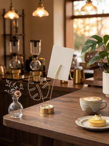 Cirelle 1件/2件套装 通用尺寸 坚固金属丝 防锈 防滑 稳定底座 多功能卡片照片夹 镂空龟背竹热带叶子造型 金色和玫瑰金桌面备忘录夹照片架 适用于家庭办公室书桌卧室婚礼宴会派对日常使用 上班族女性 乔迁生日节日礼物 美学波西米亚风桌面装饰 热带家居装饰 办公配件 可爱桌面收纳架 - 彩色 - 查看 6