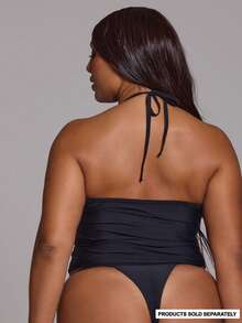 MUSERA Tops bikini de talla grande - Negro - Ver 2