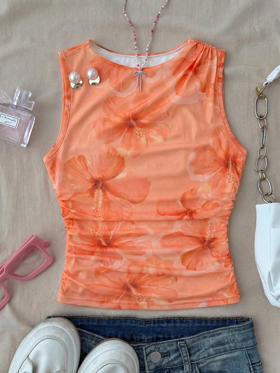 SHEIN Tween Girl Tween Girl Tween Girls Tank Tops & Camis - Multicolor - View 1
