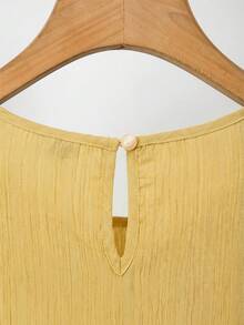 SHEIN Clasi 女士浅黄色圆领吊带背心和阔腿裤两件套 - 彩色 - 查看 10