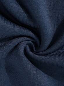 PAVTROS Pantalones de chándal casuales holgados con cintura de cordón y estampado de letras para hombre - Azul Marino - Ver 6