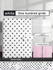 1 Buah Album Scrapbook Vintage Kulit PU Mengkilap Kapasitas Tinggi Isi Ulang Motif Polkadot Warna-warni untuk Penyimpanan Foto, Jurnal Perjalanan, Penyimpanan Kenangan, Tempat Kartu Hadiah, Buku Catatan, dan Buku Harian - A - View 9