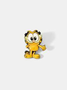 GARFIELD | SHEIN 一套全新創意卡通動物圖案印花胸針，IP聯名設計，可愛個性化，簡約大方，也可作為飾品使用，適合各種派對、音樂會、節日，精美禮物 - 黃色 - 查看 3