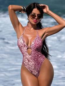 Swim SXY 女款性感一件式度假海灘泳衣 - 彩色 - 查看 1