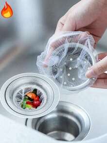 200-Piece Kitchen Sink Filter, Household Filter, Bathroom, Bathtub, Washbasin, Mopping Machine-Reusable, Send Parents And Lovers, Storage Is Simple, Time-Saving And Easy To Clean Kitchen Drainage Protector. - Multicolor - View 7
