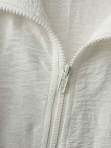 GlowEve Women's Spring/Autumn New Casual Commuter Contrast Trim Striped Long Sleeve Jacket - White - View 6