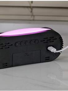 LED Digital Alarm Clock With Week Display, Dimmable Pink Large Screen Desk Clock, Dual Alarm Snooze Function Bedroom Table Clock For Home Decor, Support 12/24H Time Format - multicolor - View 7