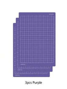 3PCS Cutting Mats 8.5*12 Inch Compatible With Joy Xtra, Reusable Adhesive Cut Mats With 3 Different Stickiness (Light, Standard, Strong), Replacement Sticky Mats For Cricut Cutting Machine, School Craft Back To School Supplies - multicolor - View 10