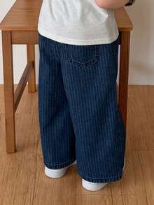 DAZY Infant/Toddler (Boy) Striped Korean Style Casual Denim Fall - Blue - View 6