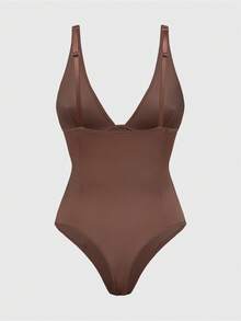 SHAPORA Body moldeador de unicolor con escote en V profundo para mujer - Multicolor - Ver 12