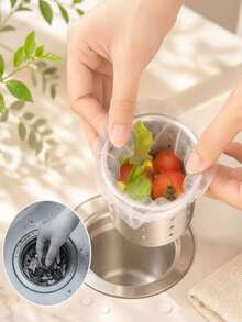 200-Piece Kitchen Sink Filter, Household Filter, Bathroom, Bathtub, Washbasin, Mopping Machine-Reusable, Send Parents And Lovers, Storage Is Simple, Time-Saving And Easy To Clean Kitchen Drainage Protector. - Multicolor - View 4
